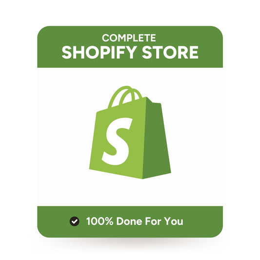 Shopify FULL SITE Done-for-You