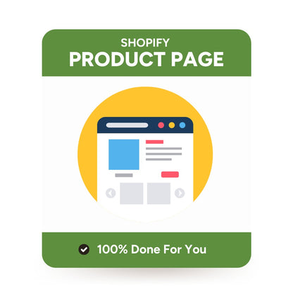 Shopify PRODUCT PAGE Done-for-You